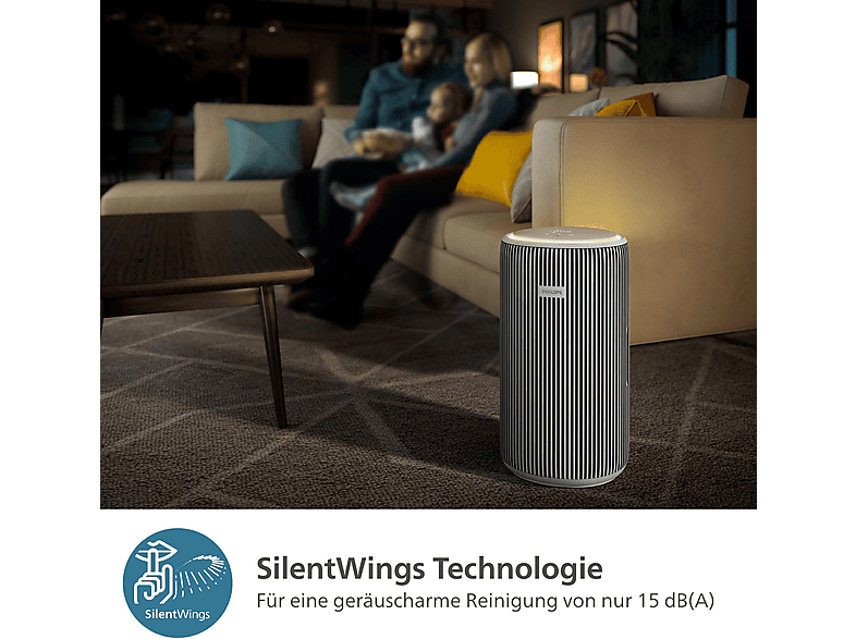 Philips AC 3220/10 pure proTECT smart 3200 Silber/WS Luftreiniger Silber, Arktisweiß (36 Watt, Raumgröße: 135 m²) — Foto 4 von 5
