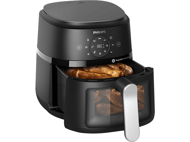 Philips 2000 Series Airfryer Heißluftfritteuse 4,2 l, 1500 Watt, Silber