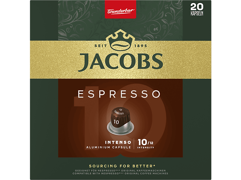 Kapsułki JACOBS Espresso Intenso 10 do ekspresu Nespresso – zdjęcie 3