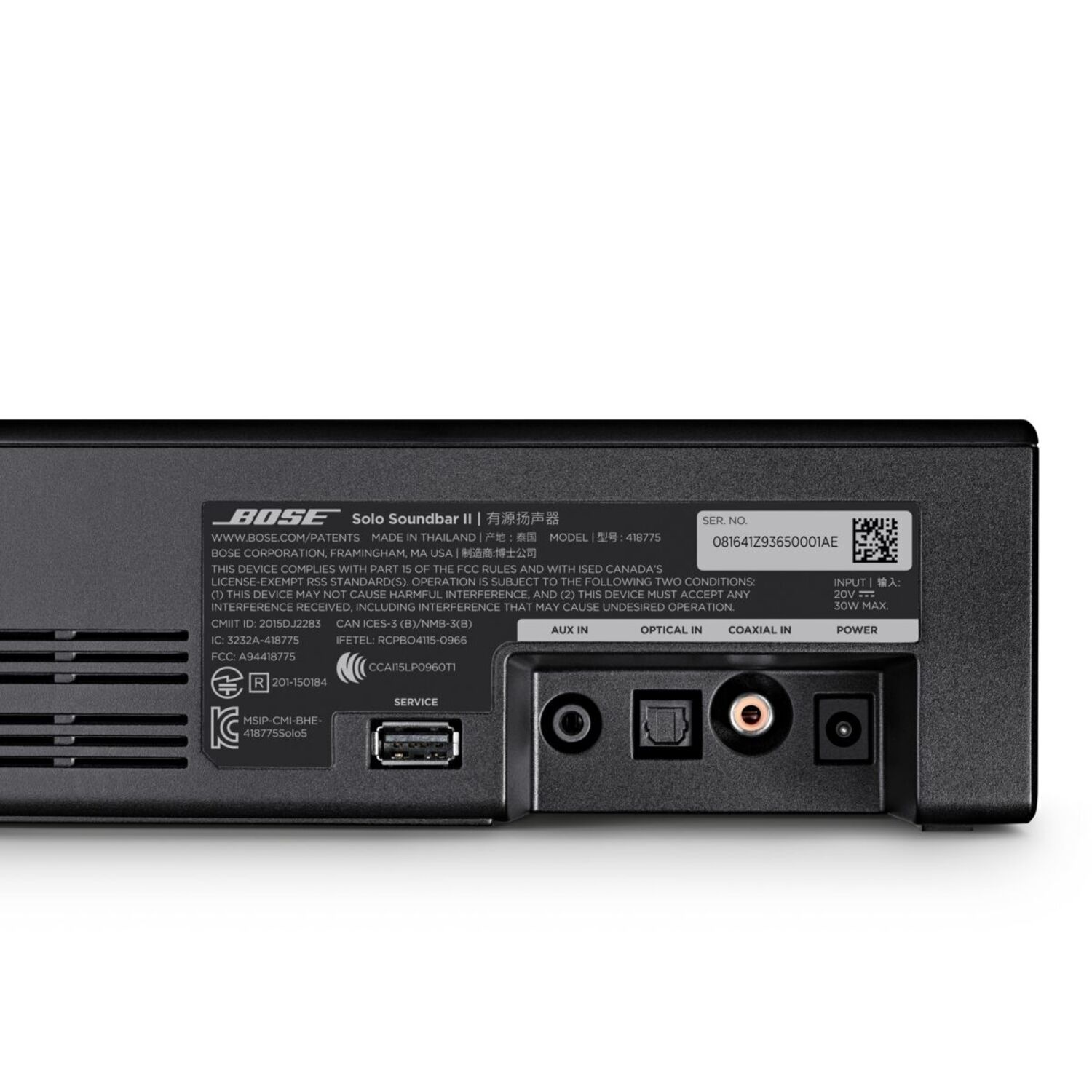 BOSE Solo 2 Soundbar zwart | MediaMarkt
