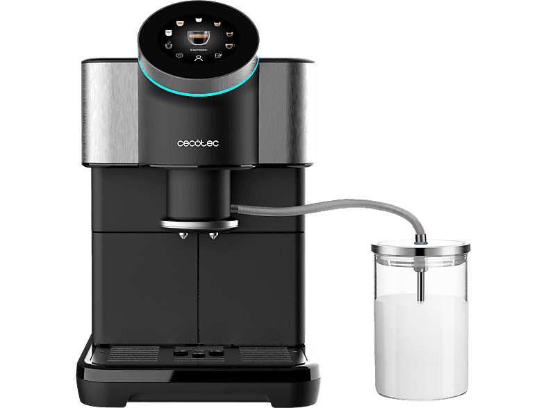 Cecotec Cremmaet Spin, 15 bares, Táctil, Sistema Thermoblock, 7 menús, 1450 W, 1.5 L