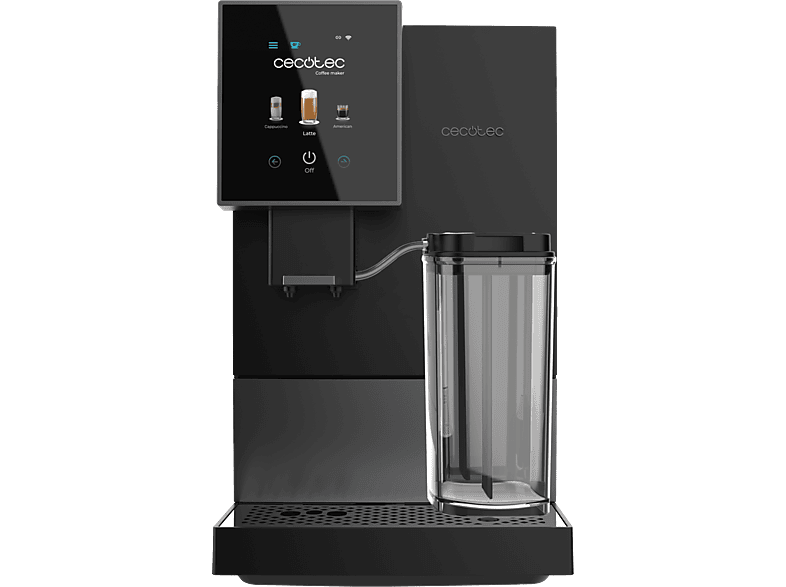 Cecotec Cremmaet Compactccino Connected Black Silver, 19 bares, Sistema Thermoblock, Silver