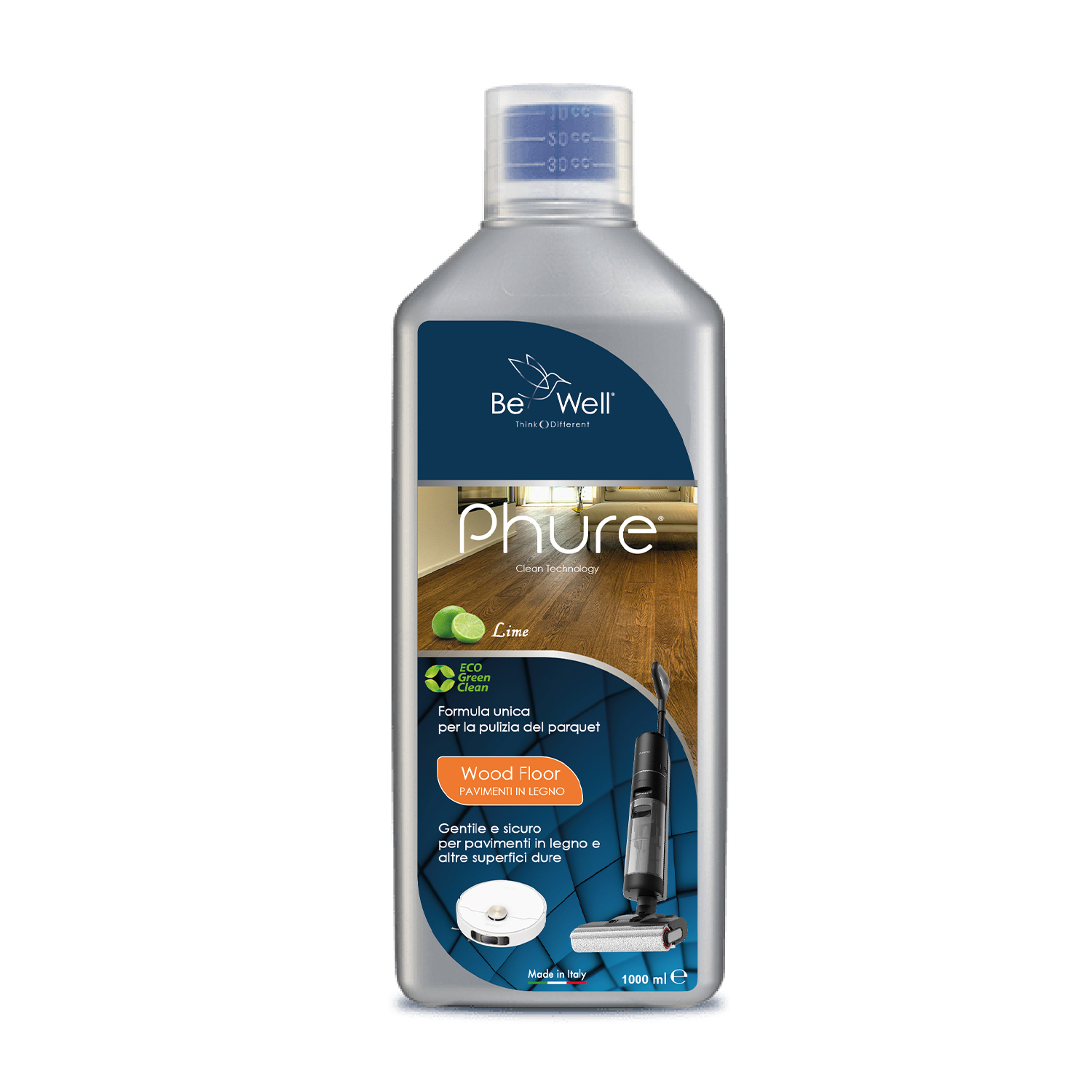 Detergente phure Pavimenti Legno Lime