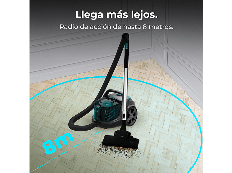 Cecotec Aspiradora con Cable sin Bolsa de Trineo Conga Rockstar Cyclonic XL ProAnimal. 900W y 20kPa, Ciclónico sin Bolsas, Capacidad 2,8L, Doble Filtro HEPA, Tubo Metálico, Accesorio para Animales – imagen 2