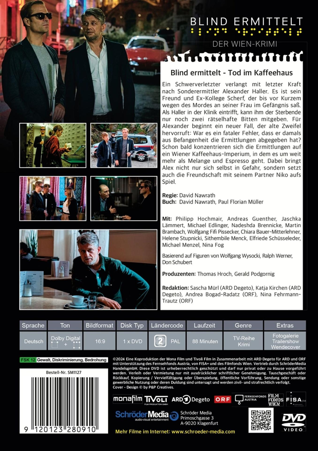 DVD-Cover mit zwei Männern, Text auf Deutsch und Bildern aus einer Krimi-Show.