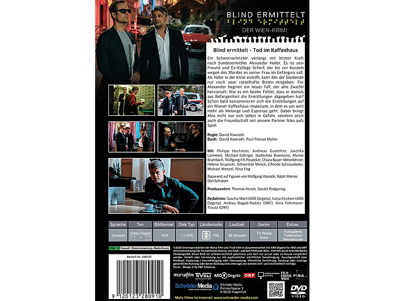 Thumbnail - Blind ermittelt: Tod im Kaffeehaus (Folge 10) DVD