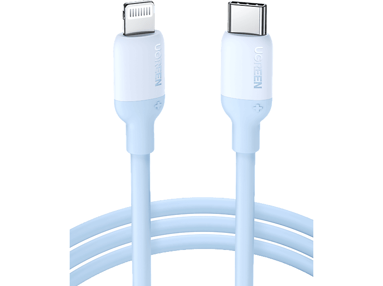 UGREEN Lightning to USB-C 3A PD MFi Sertifikalı Hızlı Şarj Kablosu (1 m) Mavi_0