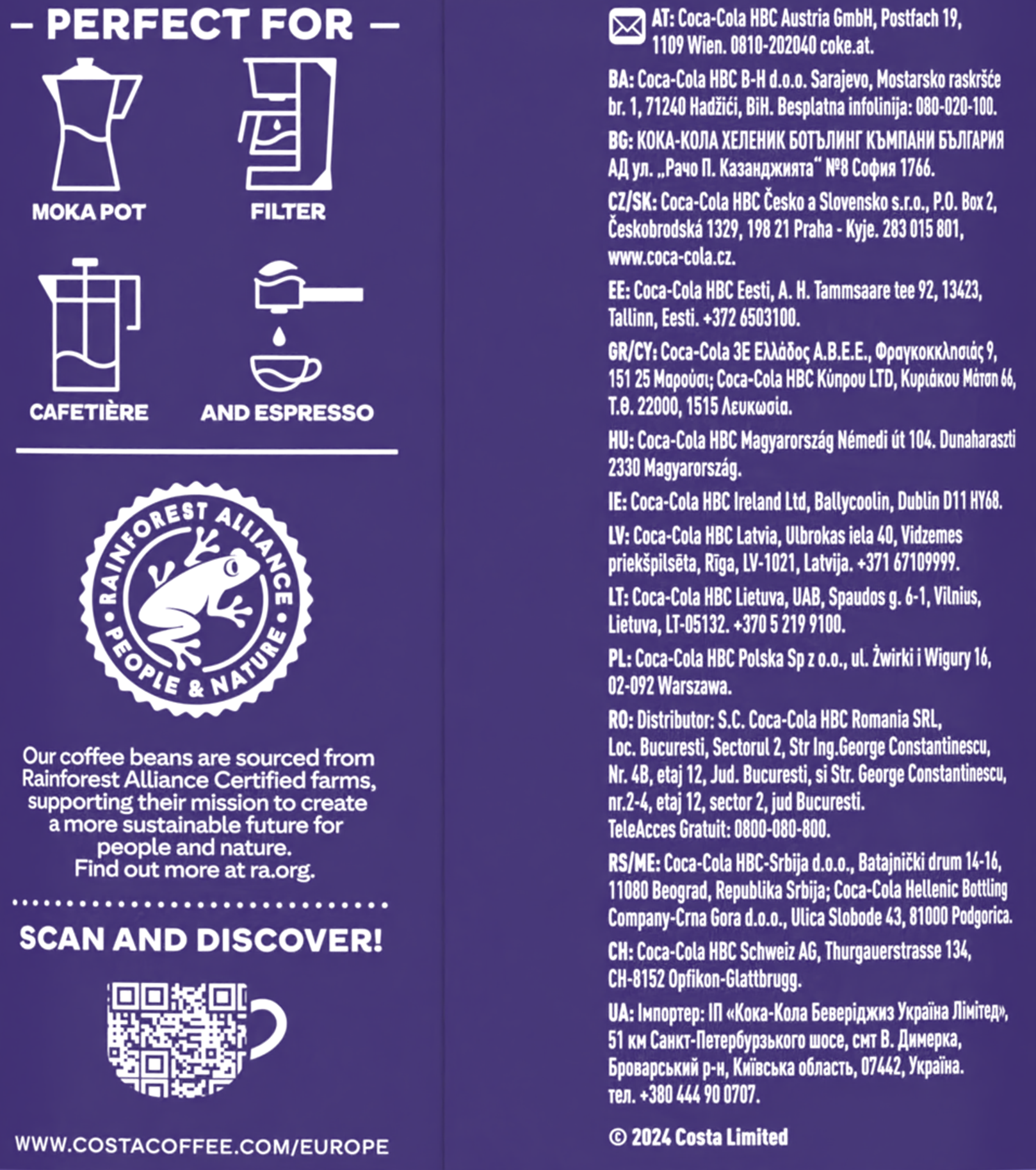 Kawa ziarnista COSTA COFFEE SIGNATURE DARK 1 kg