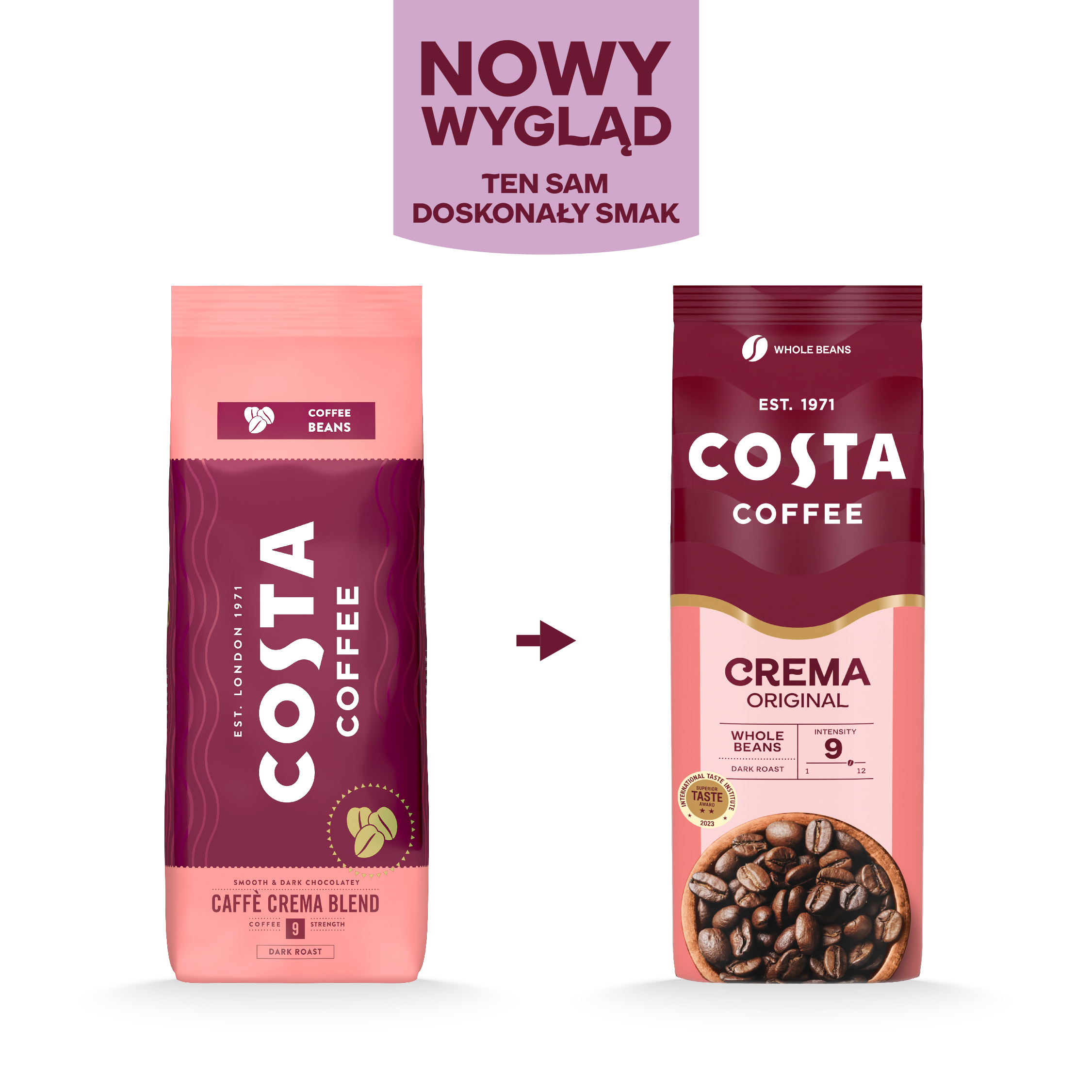 Kawa COSTA COFFE Crema Blend 500g