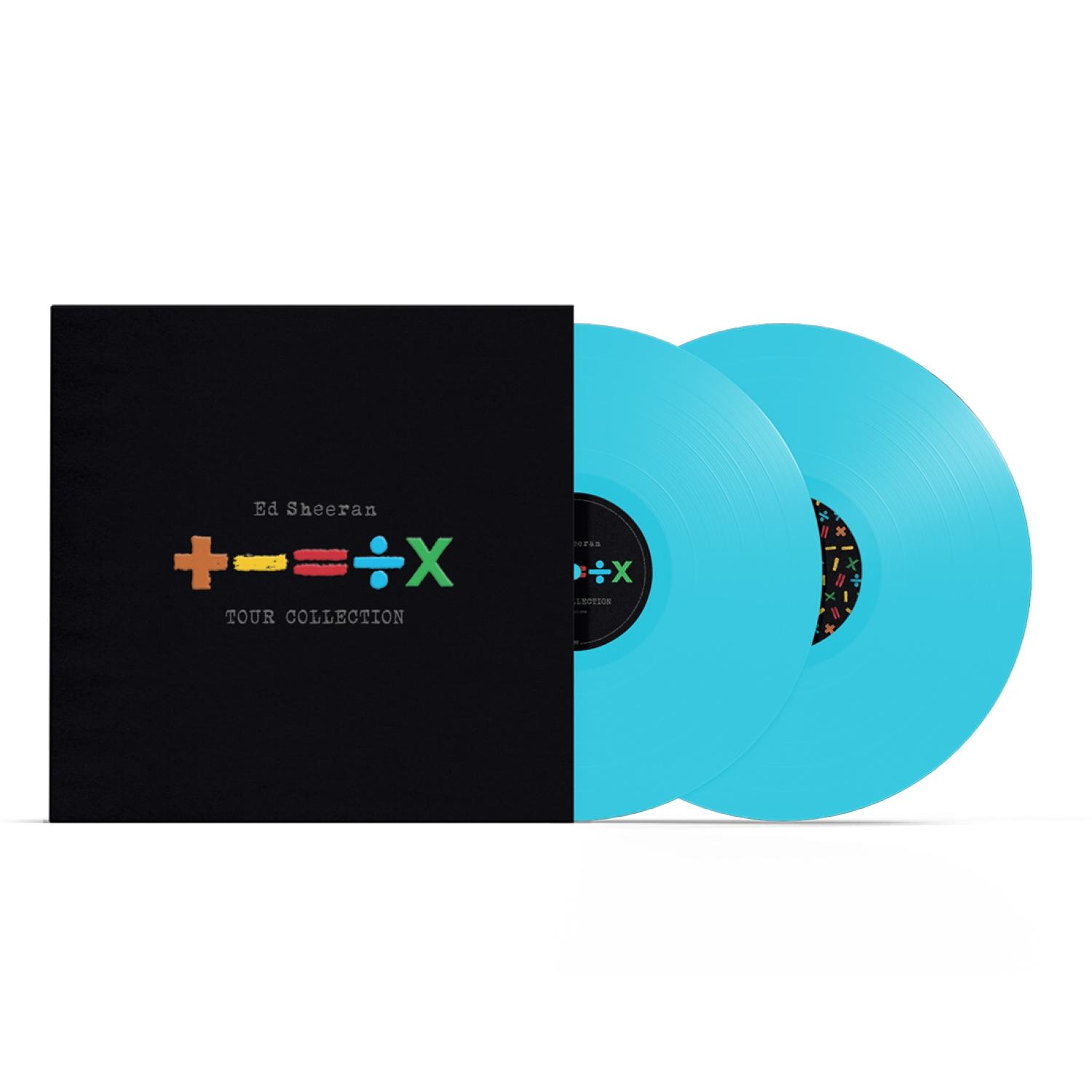 Ed Sheeran 'Tour Collection' bakelit lemez albuma, világoskékben.