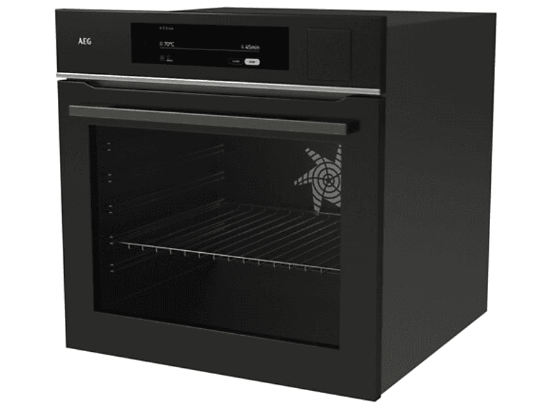 AEG TP9SB83ZAB, Einbaubackofen (Einbaugerät, 70 l, 595 mm breit), Serie 9000 mit SteamPro und Sous Vide