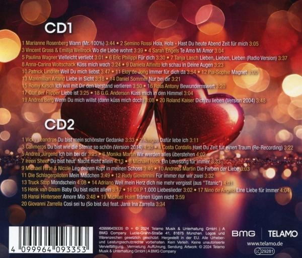 CD-Cover mit roten Herzen und Songtiteln.
