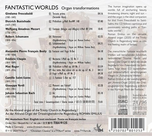 Album-Rückseite. Text: Verschiedene Komponisten und Werke. Produziert von T Bone Burnett. CD-Veröffentlichung.