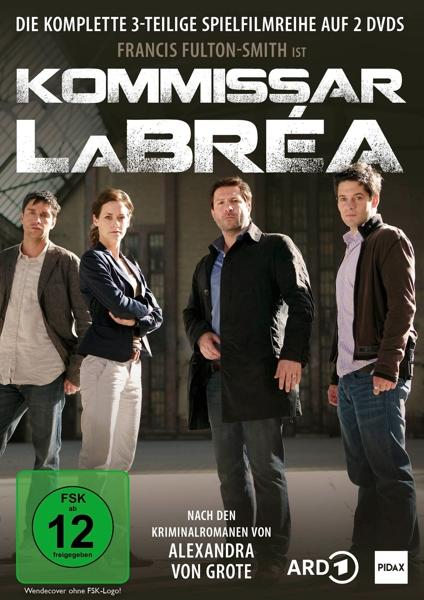 DVD-Cover mit vier Personen. Der Text deutet auf eine Detektivserie hin.
