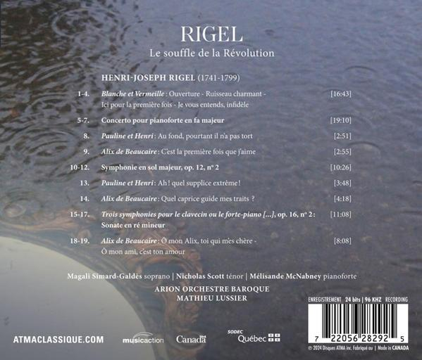 CD-Cover mit Text, der ein Musikstück und einen Fluss beschreibt.