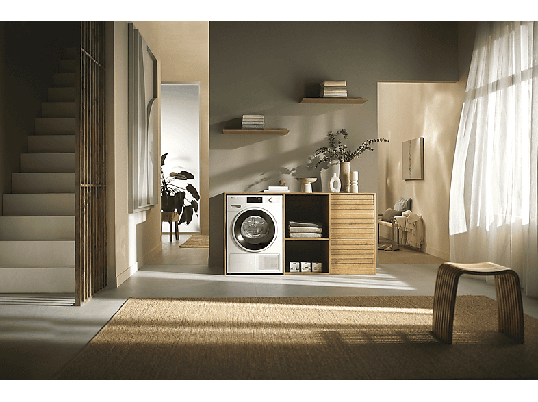 MIELE TWC 640 WP Trockner (8 kg, Lotosweiß)