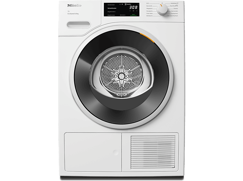 MIELE TWC 640 WP Trockner (8 kg, Lotosweiß)