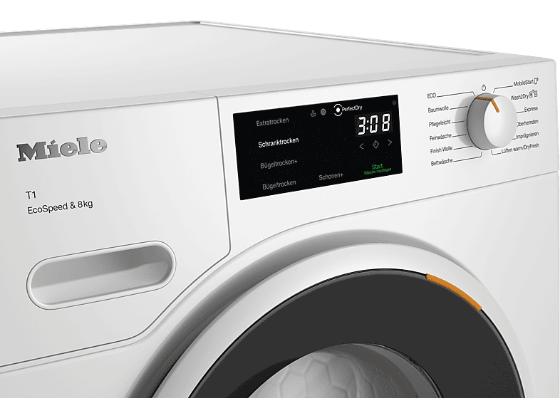 Miele TWC 640 WP Wärmepumpentrockner (8 kg, EEK: C, 64 dB(A)), Lotosweiß) — Foto 3 von 5