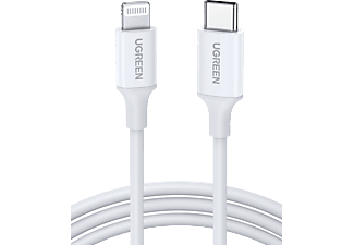 UGREEN Lightning to USB-C 3A PD MFi Sertifikalı Hızlı Şarj Kablosu 1 m Beyaz_0