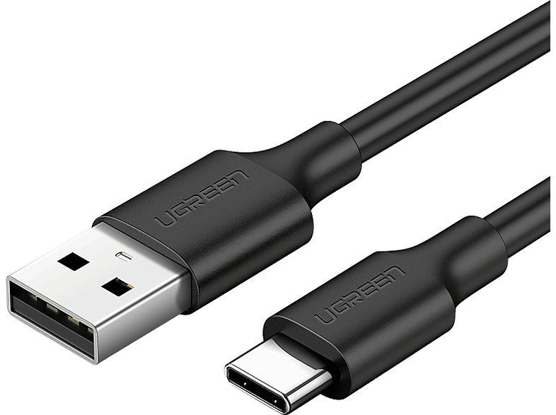 UGREEN USB-C to USB-A 3A QC Hızlı Şarj Kablosu 1.5 m Siyah_0