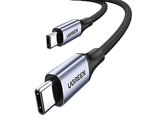 UGREEN USB-C to USB-C 240W Örgülü Hızlı Şarj Kablosu 2 m Siyah