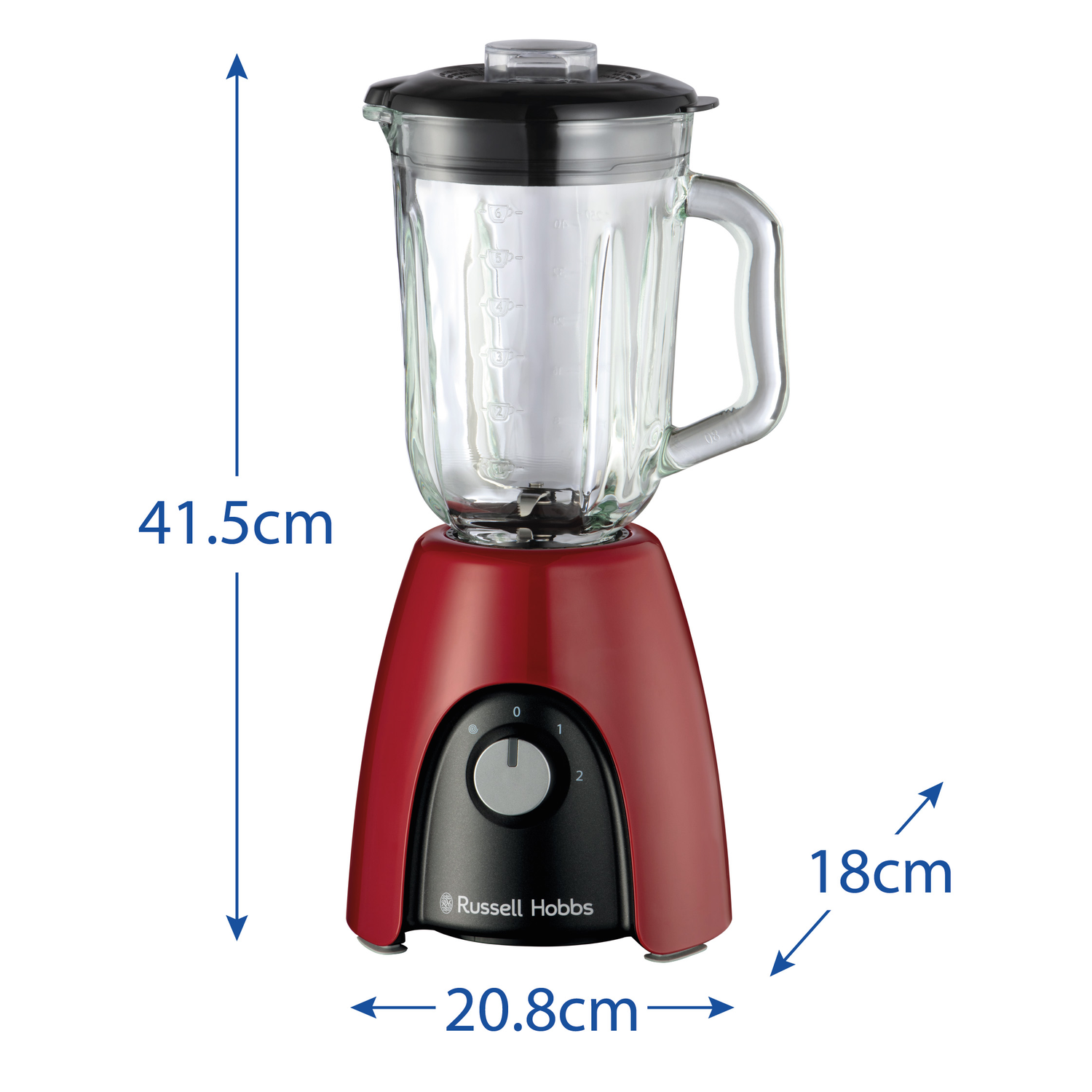 RUSSELL HOBBS Desire Mixeur rouge