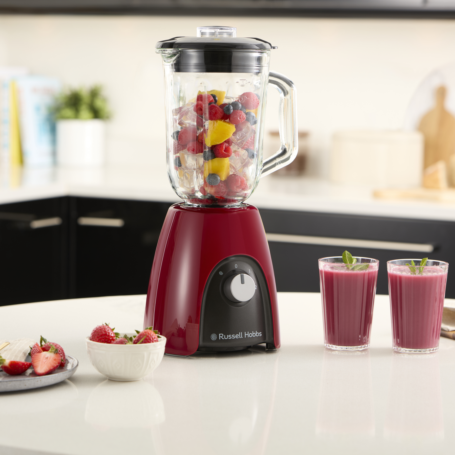 RUSSELL HOBBS Desire Mixeur rouge