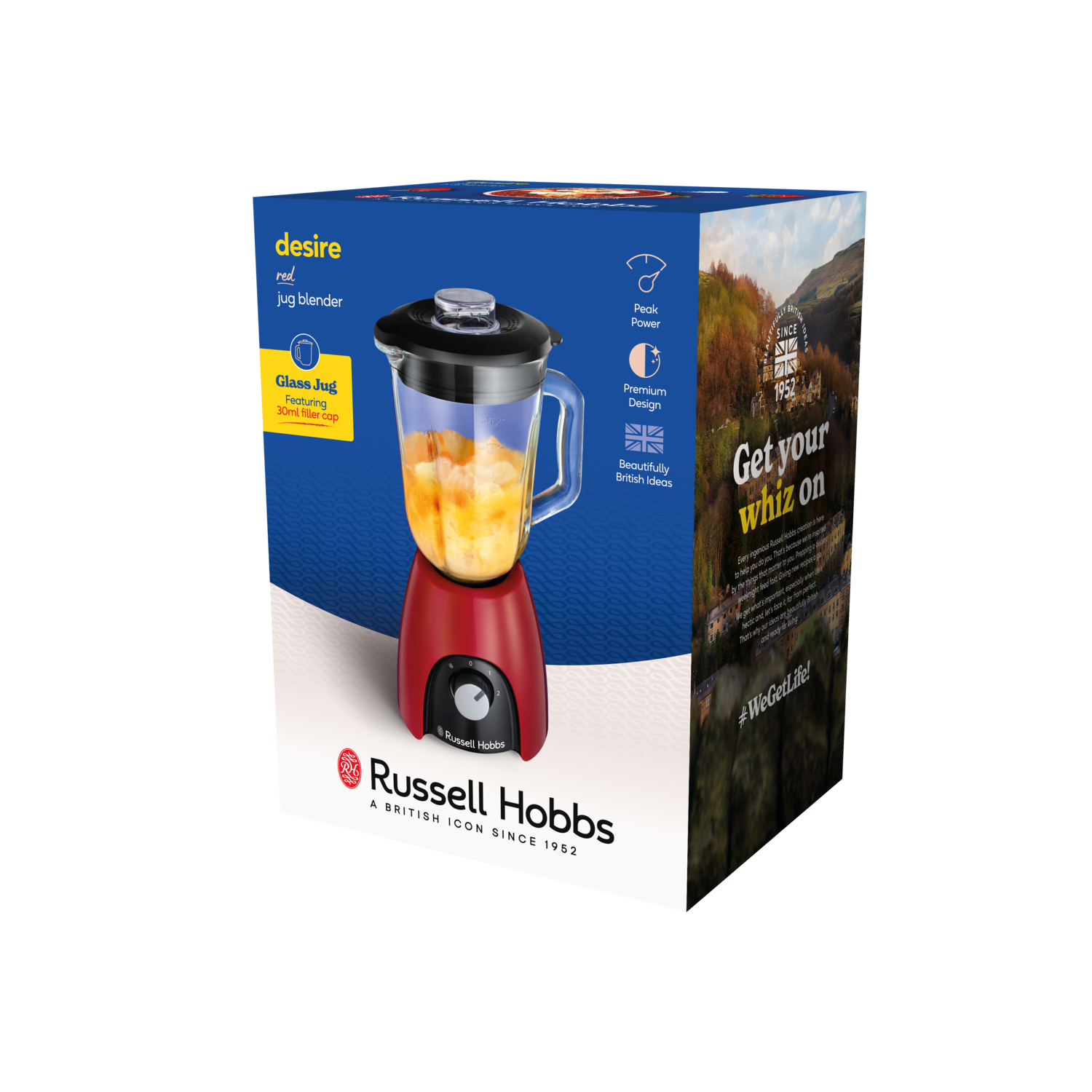 RUSSELL HOBBS Desire Mixeur rouge