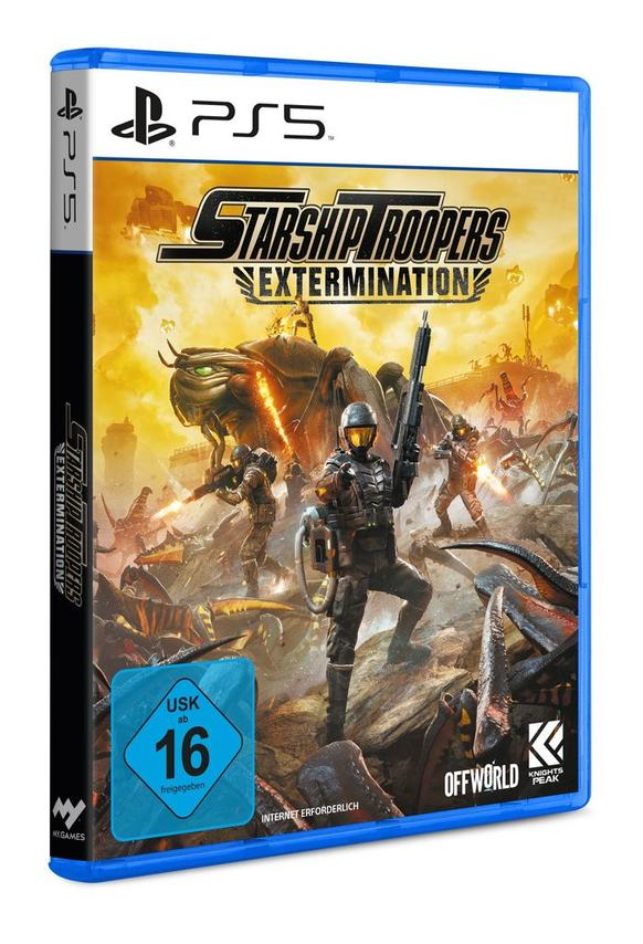 PS5-Spielbox von 'Starship Troopers: Extermination', mit einem Soldaten.