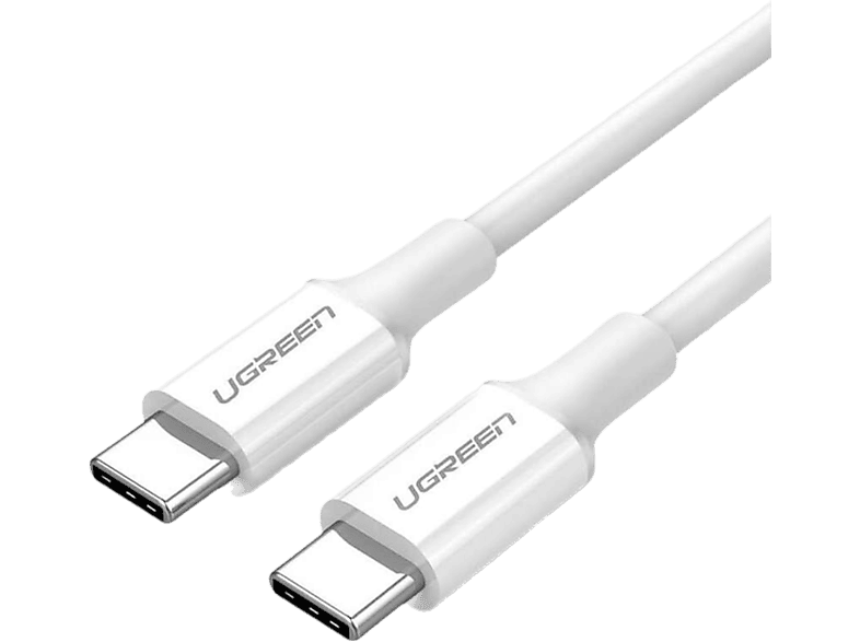 UGREEN USB-C 100W 5A QC PD Hızlı Şarj Kablosu 1 Metre Beyaz 60551