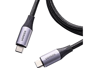 UGREEN USB-C to USB-C 100W Thunderbolt USB3.1 Gen2 5A QC PD Hızlı Şarj Kablosu 1 m Siyah