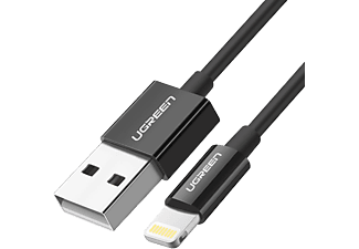 UGREEN Lightning to USB-A MFi Sertifikalı iPhone Hızlı Şarj Kablosu 2 m Siyah