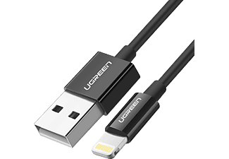 UGREEN Lightning to USB-A MFi Sertifikalı iPhone Hızlı Şarj Kablosu 1 m Siyah_0