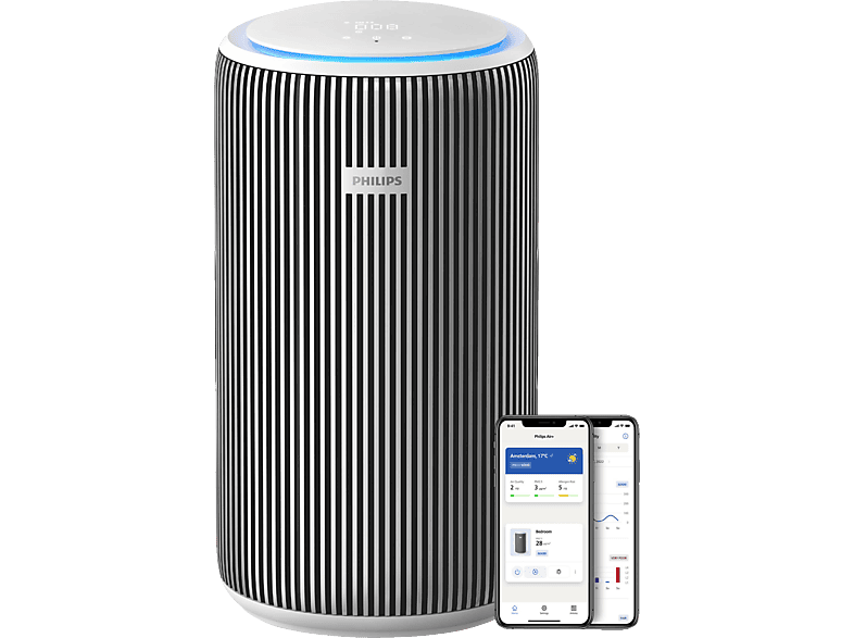 Luftreiniger PHILIPS AC3220 10 PureProctect 3200 Series intelligenter Luftreiniger Silber ArktisweiB 36 Watt RaumgroBe 135 m HEPA Aktivkohle Vorfilter MediaMarkt