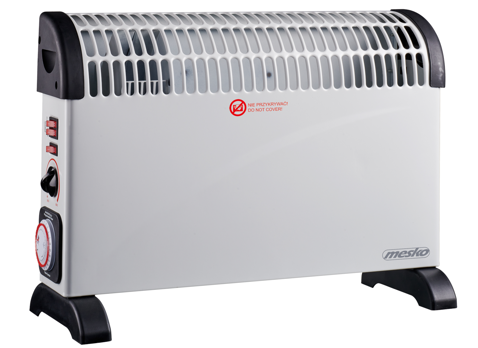 MESKO MS7741W Konvektor időzítővel, fehér