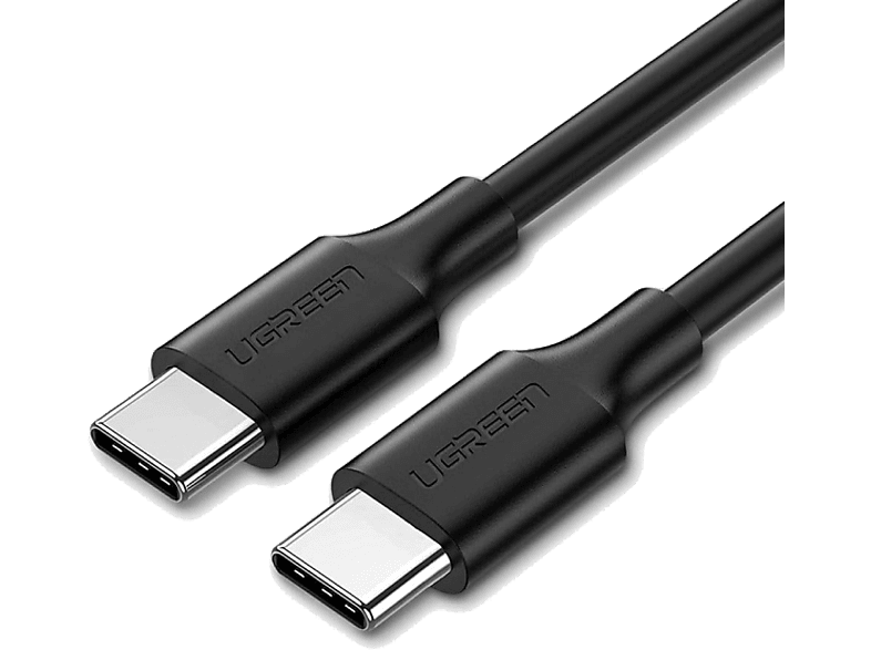 UGREEN USB-C to USB-C 60W 3A QC PD Hızlı Şarj Kablosu 2 m Siyah_0