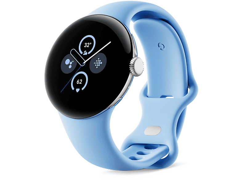 Smartwatch Google Pixel Watch 2 WiFi/BT, Polished Silver/Bay