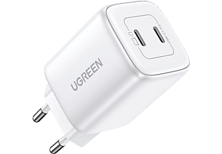 UGREEN Nexode 45W GaN QC PD 2xUSB-C Hızlı Şarj Cihazı Beyaz