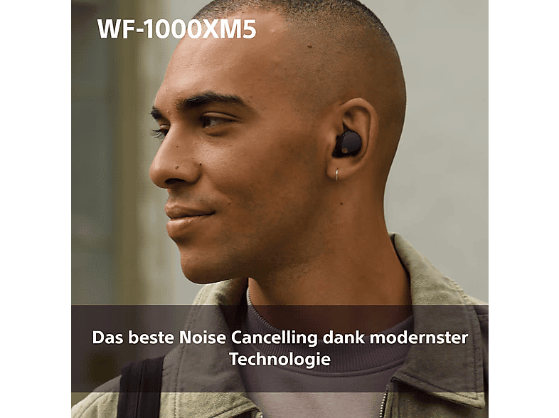 Sony WF-1000XM5 kabellose In-Ear-Kopfhörer mit Noise Cancelling – Bis zu 24 Stunden Akkulaufzeit – Schwarz; True Wireless Kopfhörer — Foto 3 von 5