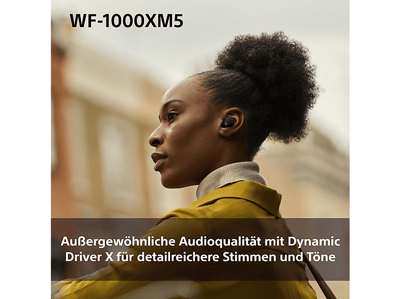 Sony WF-1000XM5 kabellose In-Ear-Kopfhörer mit Noise Cancelling – Bis zu 24 Stunden Akkulaufzeit – Schwarz; True Wireless Kopfhörer — Foto 4 von 5