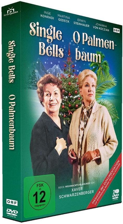 Eine DVD-Hülle mit zwei Frauen und einem Weihnachtsbaum.
