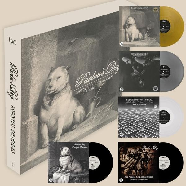 Pavlov's Dog Essential Recordings box szett bakelitlemezekkel.
