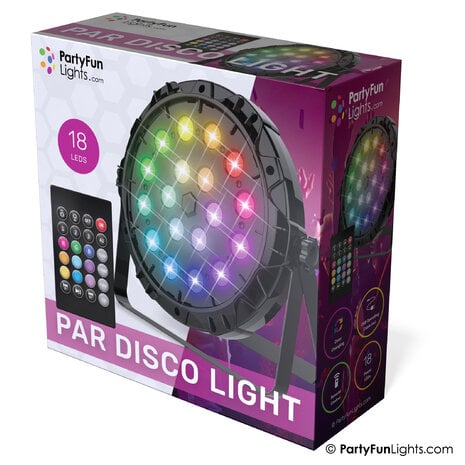 PARTYFUNLIGHTS 18 LED PAR Discolicht mit Fernbedienung
