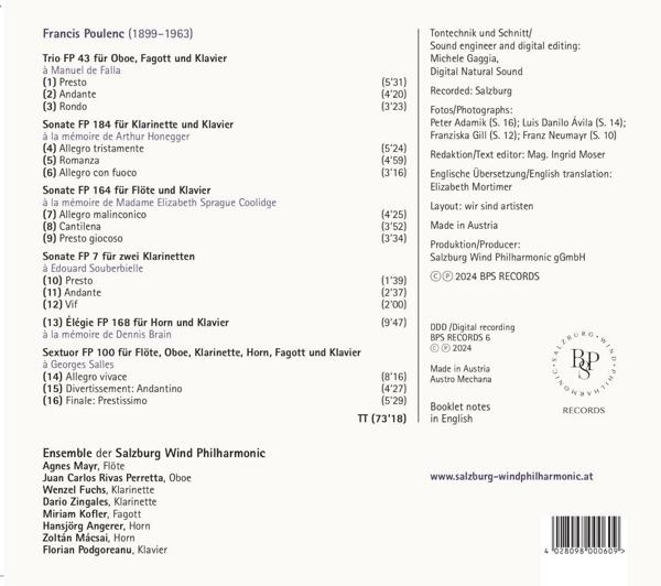Rückseite einer CD-Hülle mit gedrucktem Text und einem Barcode. Weißer Hintergrund.