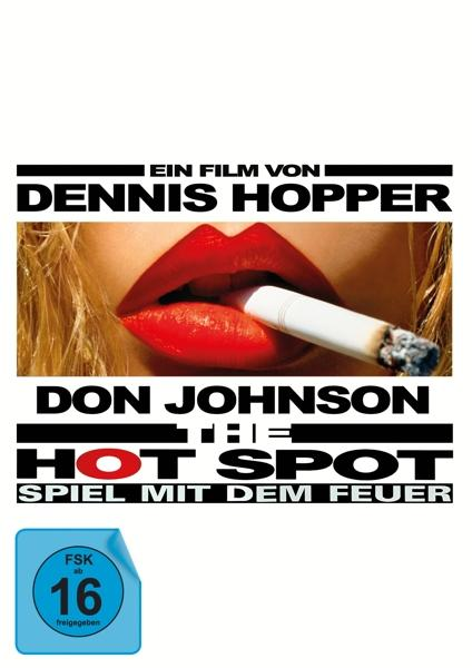 Filmposter mit roten Lippen, die eine Zigarette halten. Titel ist 'The Hot Spot' mit Schauspielernamen.