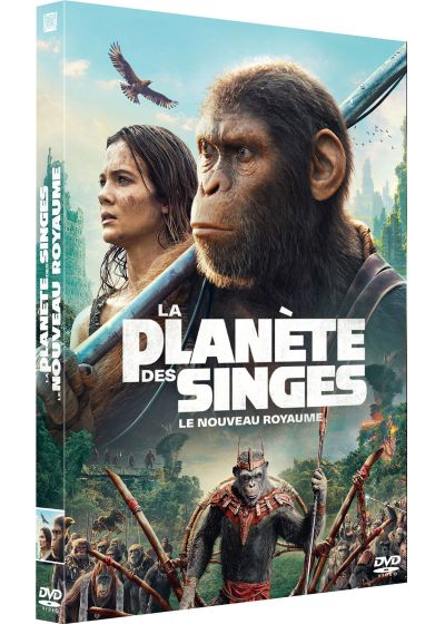 Boîtier DVD pour 'La Planète des Singes' avec images de singes et d'humains.