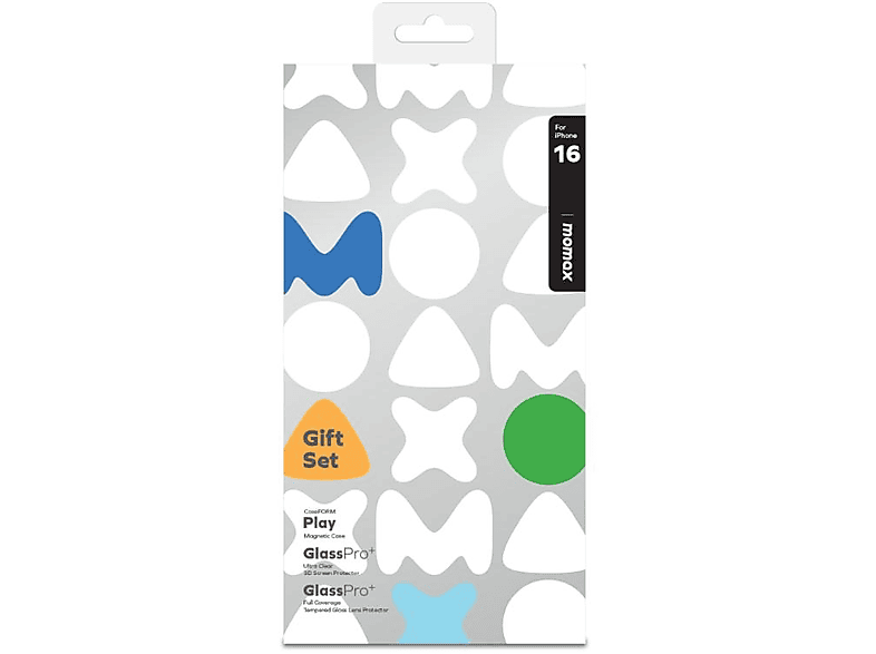 MOMAX MXAP24STGS iPhone 16 Protection Telefon Kılıfı + Ekran Koruyucu+ Lens Koruyucu Bundle Set (MXAP24ST + PZAP24F1SD + PZAP24CS1D)