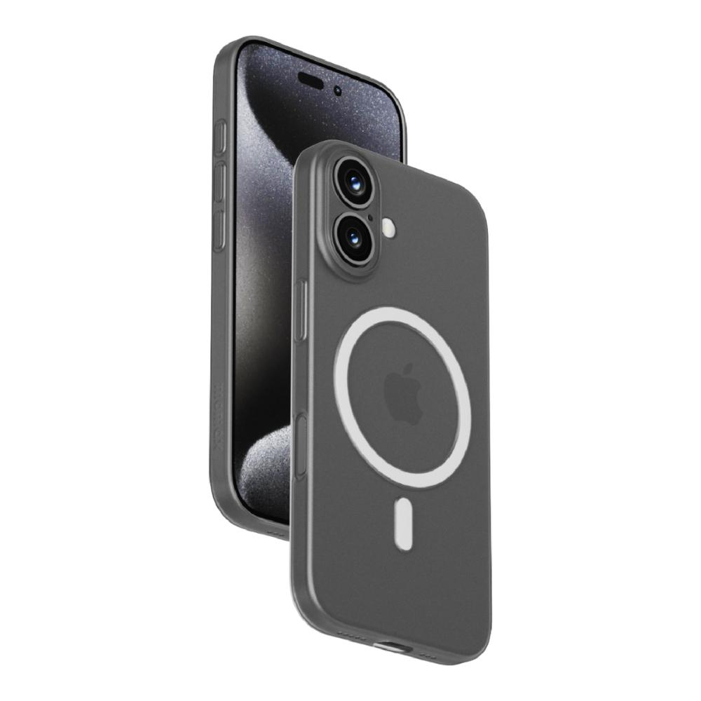 Arkada halka tutucusu olan bir telefon kılıfı, içinde bir telefonla.