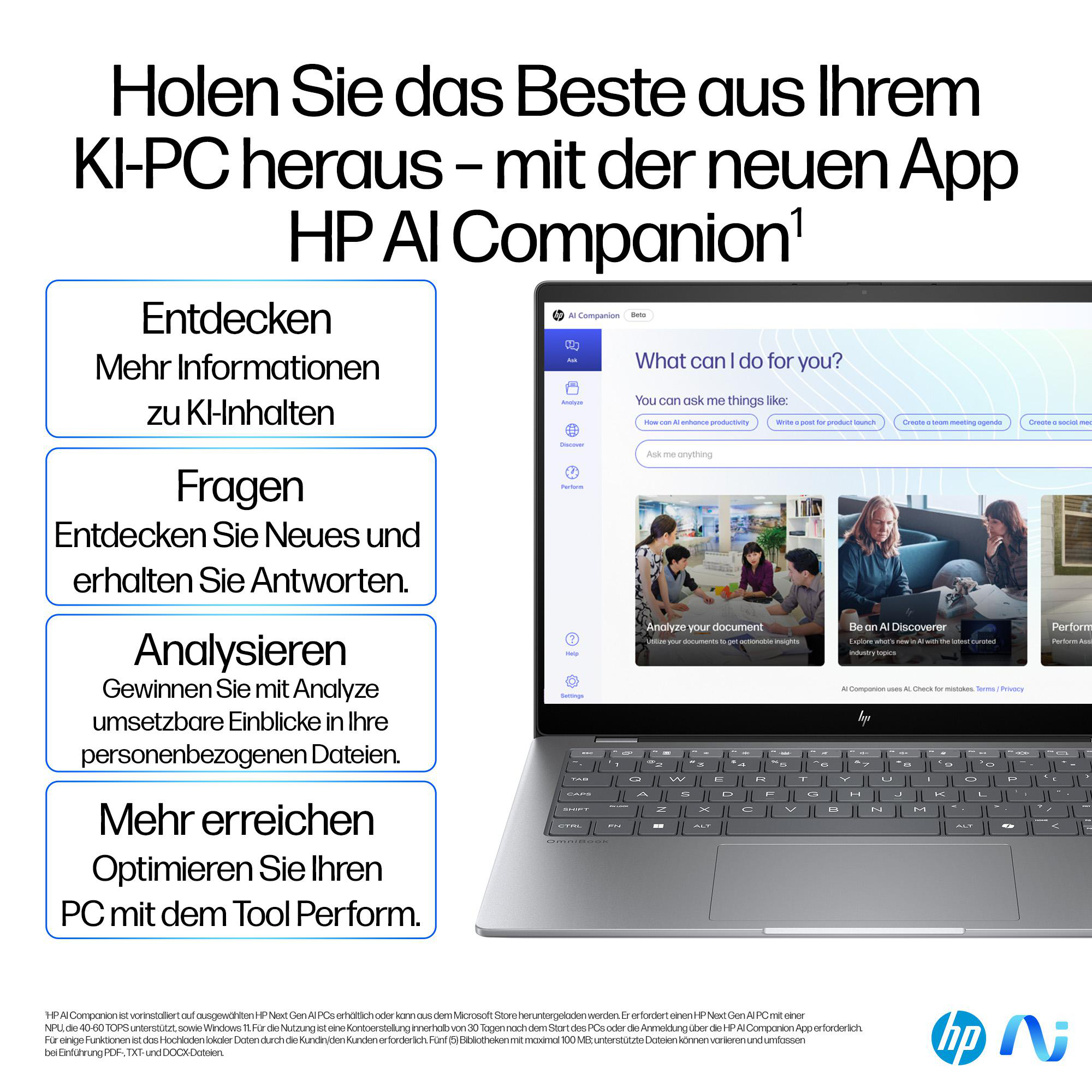 Silberner Laptop-Bildschirm mit Text, eine Frau benutzt den Laptop.