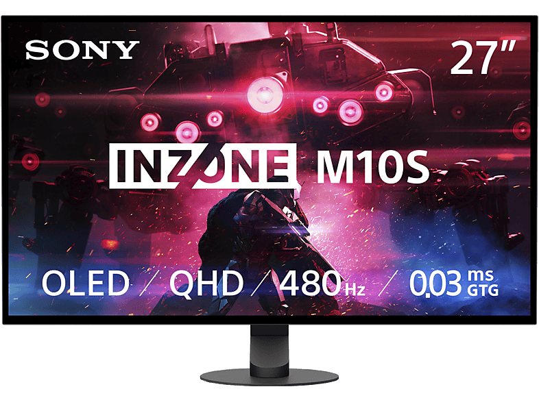 SONY INZONE M10S, 26.5 QHD OLED Gaming Monitor (0.03 ms Reaktionszeit, 480 Hz)
